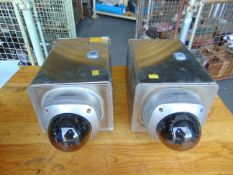 2 x Samsung 360 DEG Dome Type Security Cameras