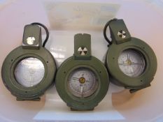 3x Francis Baker M88 British Army Compass in Mils, Nato Marks