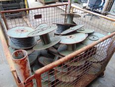 Approx 30 D10 Cable and Cable Drums with Removable Ends