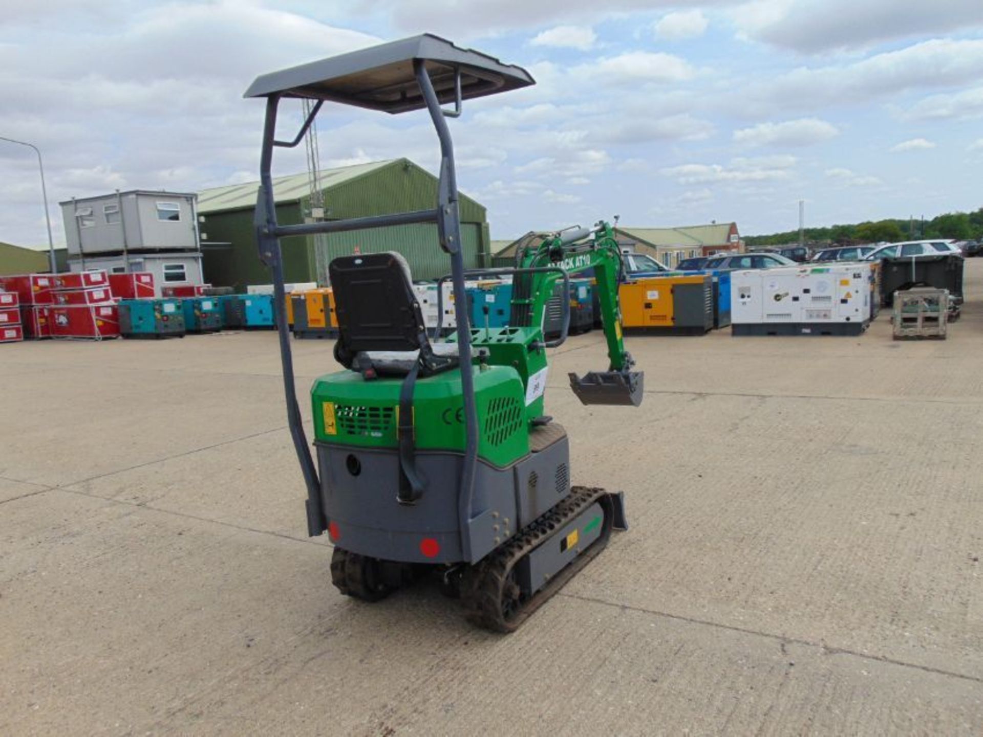 Unused AT 10 Diesel Rubber Tracked Mini Excavator c/w bucket, front blade, piped for Hammer etc - Image 2 of 17