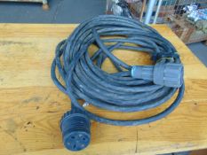 Approx 30m 13amp Generator cable c/w Plug and Socket