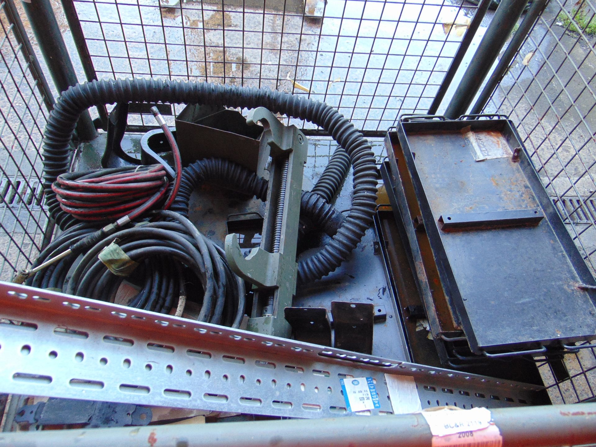 1 x Stillage of Track Clamps, Air Lines, Land Rover Battery Trays, Weapon Tray etc - Image 2 of 8