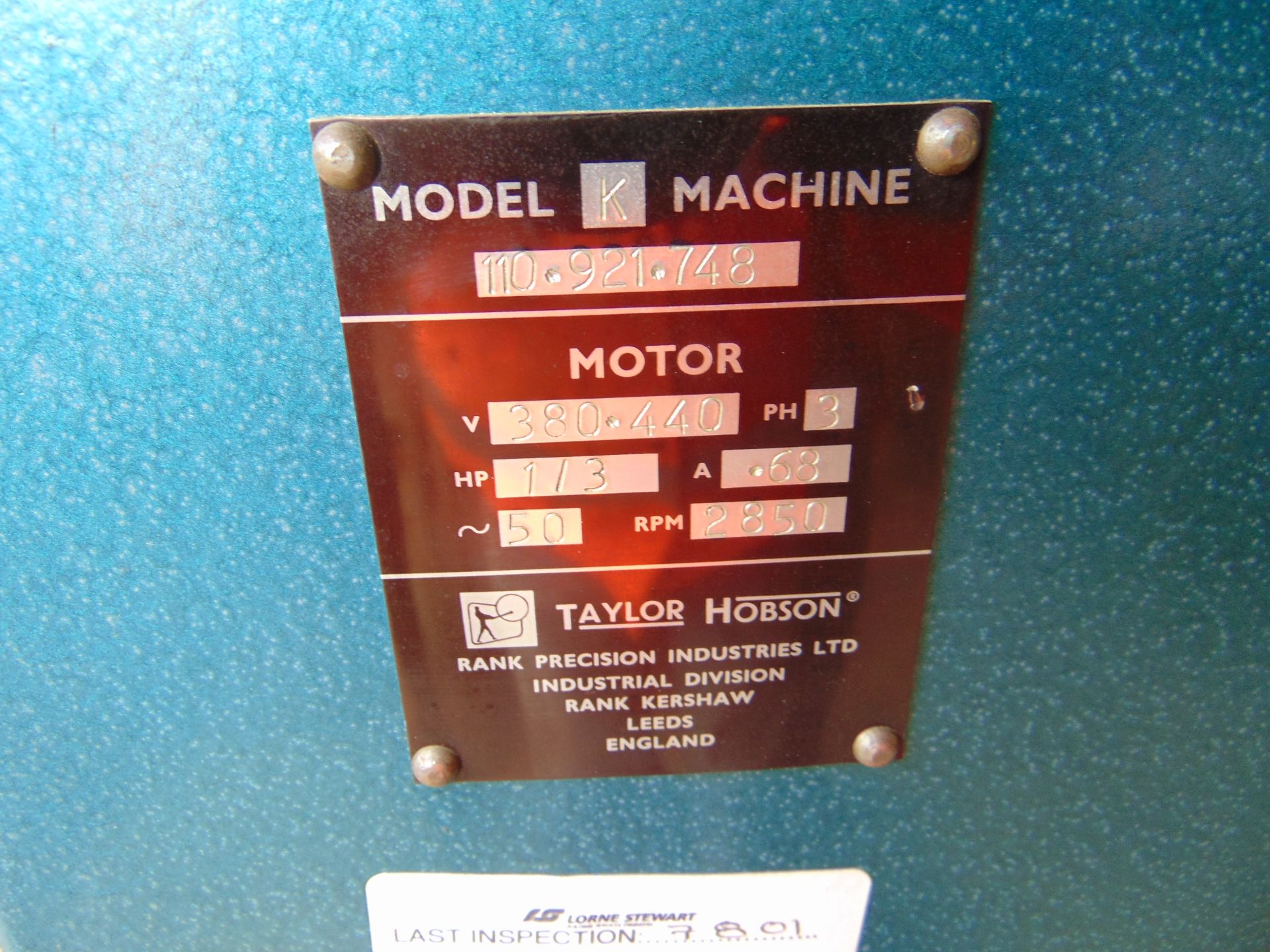 Taylor Hobson Model K Engraving Machine - Bild 6 aus 10