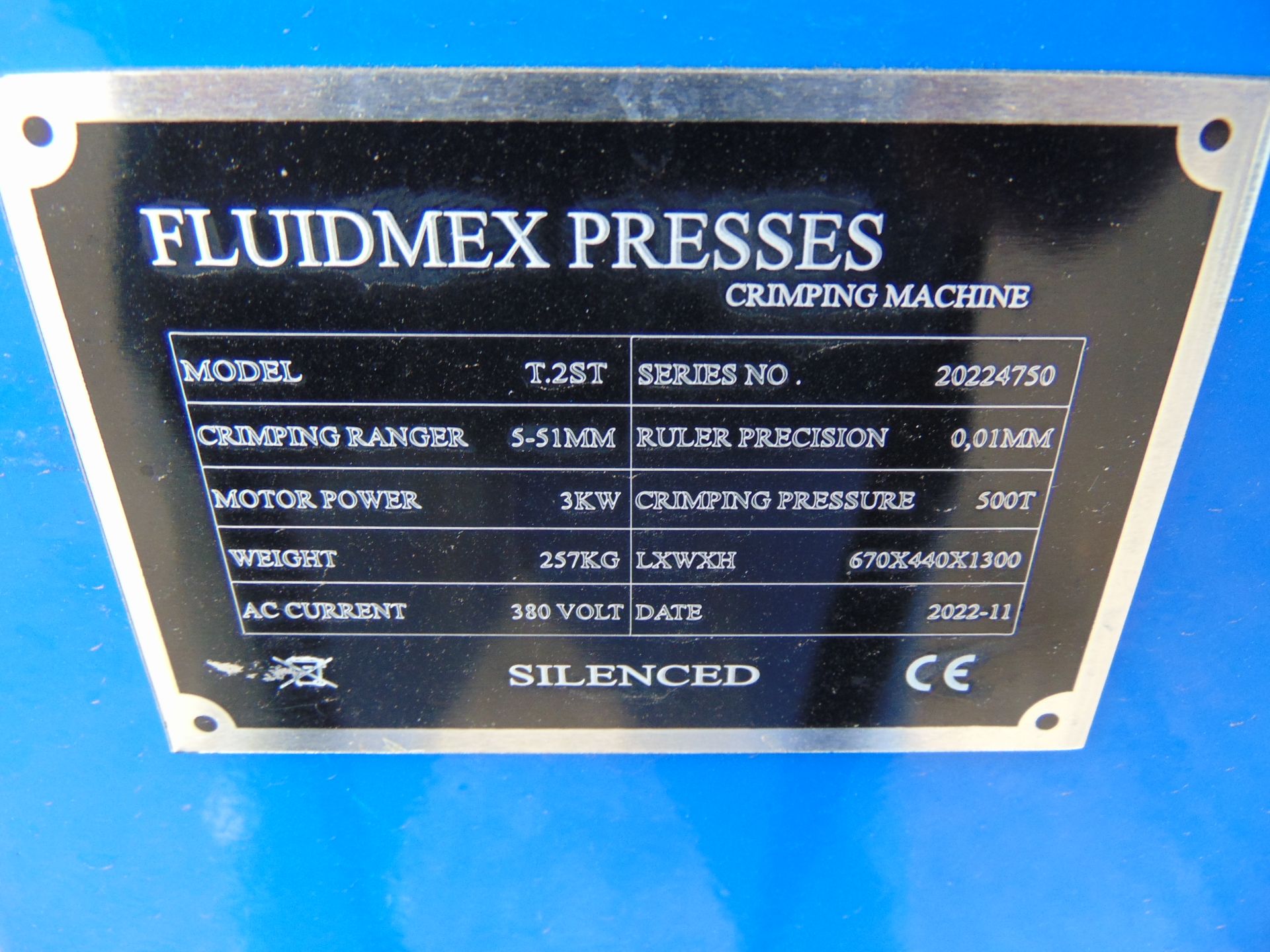 2022 Fluidmex T.2ST Hydraulic Pipe Crimper - Image 19 of 19