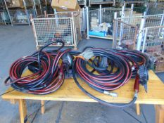 4 x Air Lines and Schrader Type Inflators