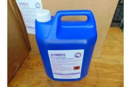 12 x 5 litres ( in boxes of 4 ) Unissued Jumbo Multi purpose Cleaner Concentrate, MoD Reserve Stock
