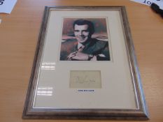 Very Rare Framed and Signed Photo of Actor Dirk Bogarde