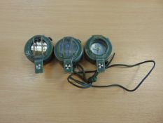 3x Stanley London British Army Prismatic Compass, For Spares or Repair