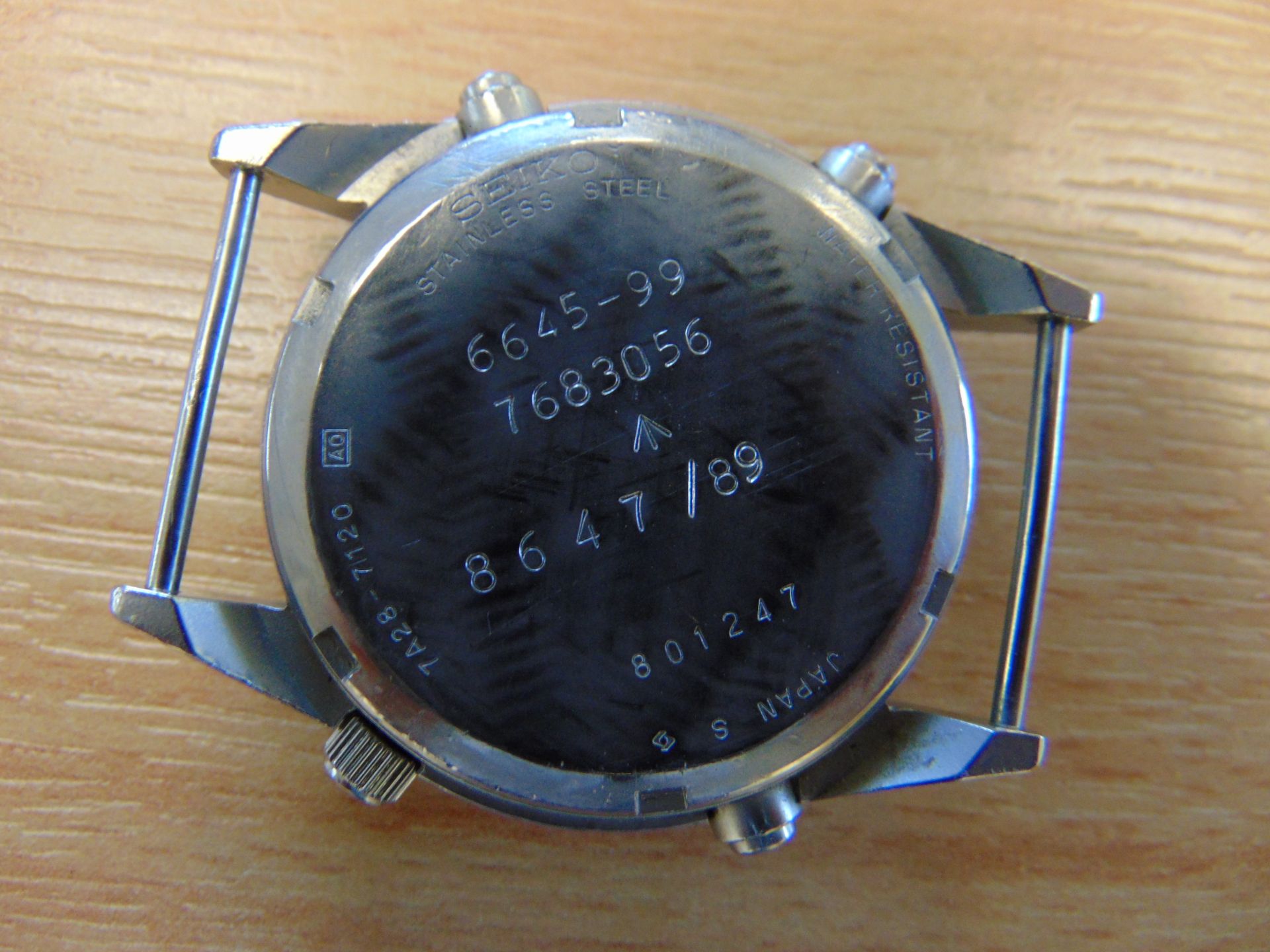Seiko Gen 1 Pilots Chrono RAF Harrier Force Issue with Nato Marks, Date 1989 - Image 5 of 6