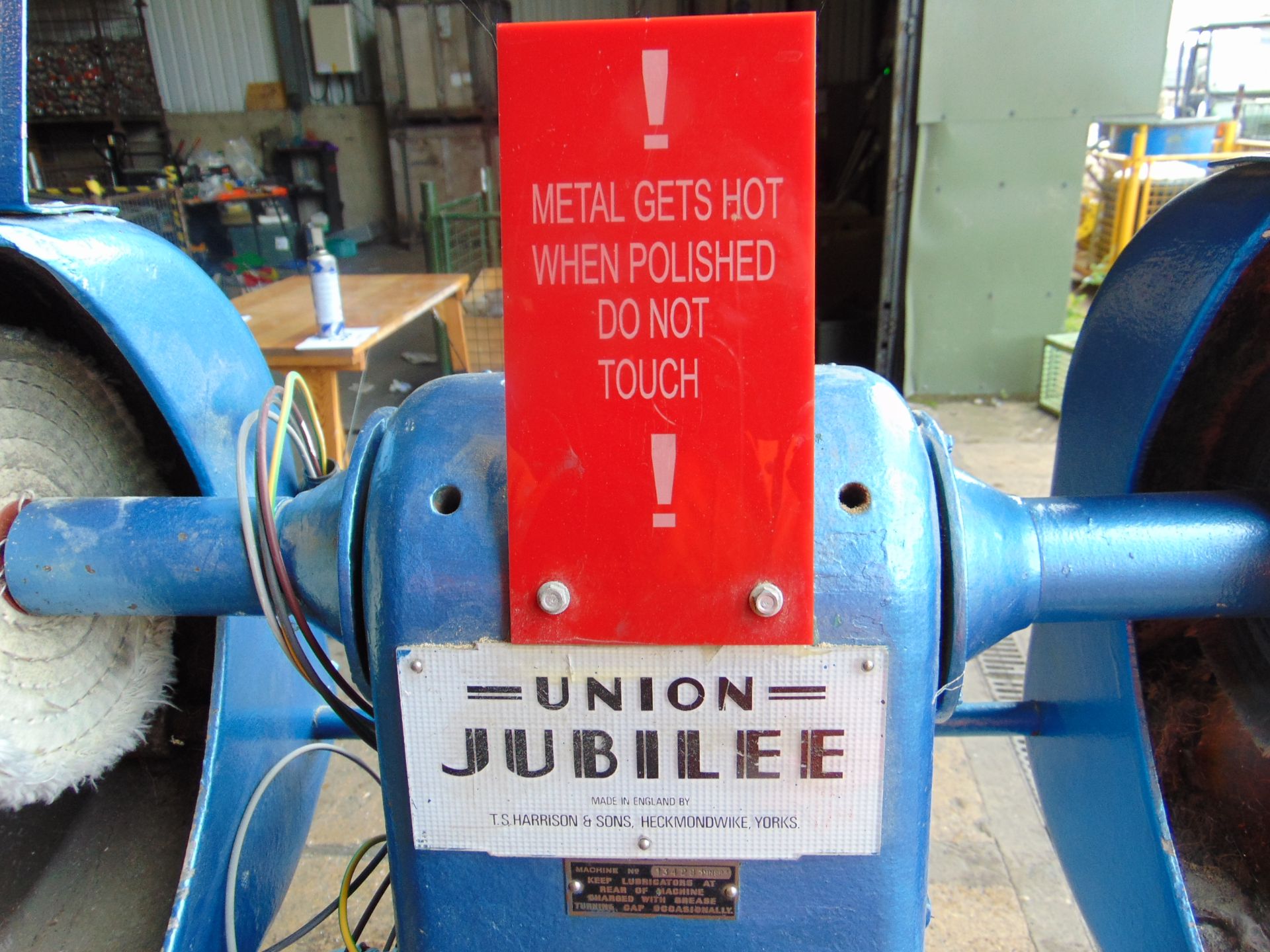 Harrison Union / Jubilee Polisher / Grinder 3 phase from MoD Workshop - Image 4 of 9