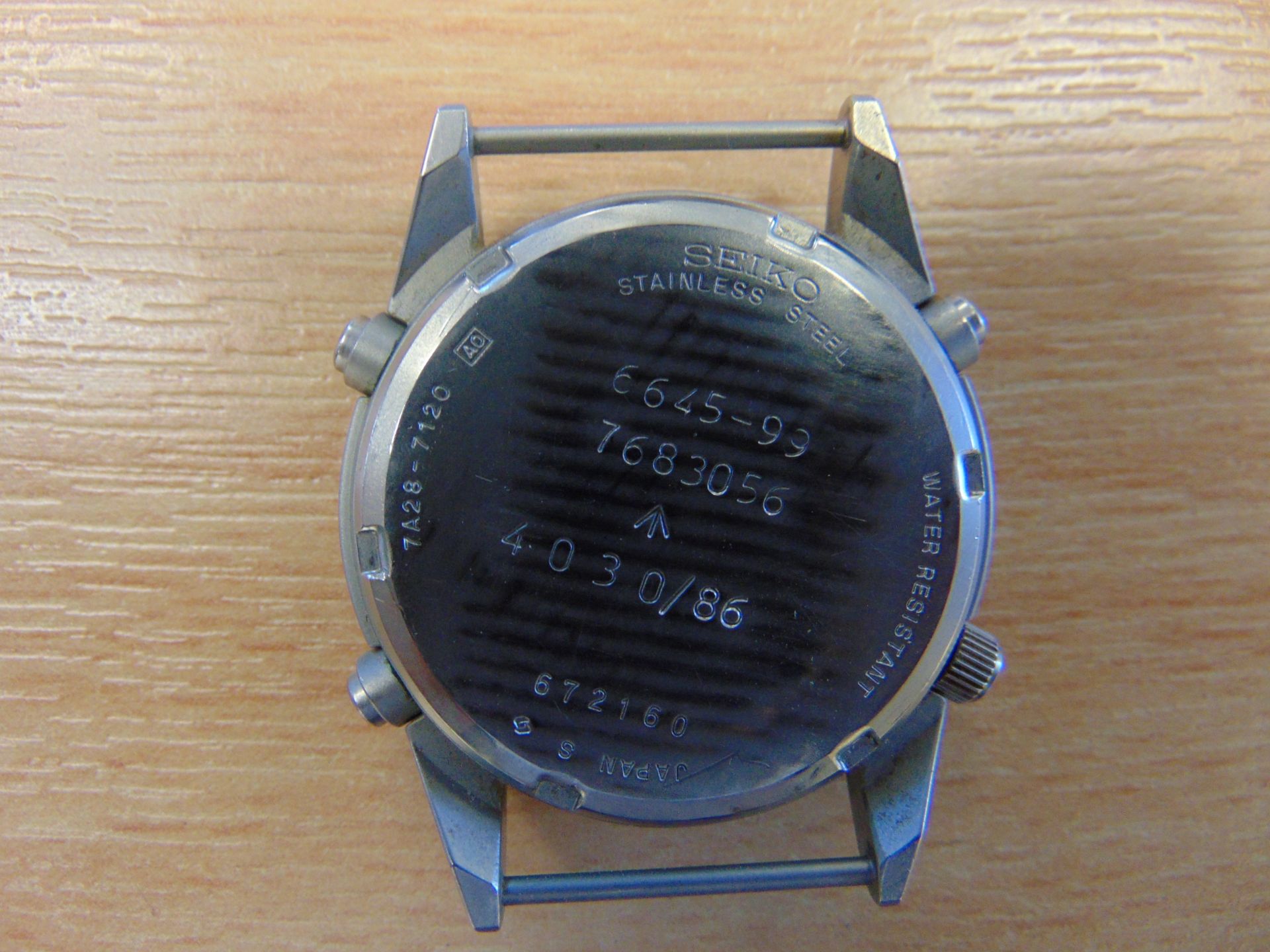 Seiko Gen 1 Pilots Chrono RAF Harrier Force Issue Nato Marked Dated 1986 - Image 5 of 6