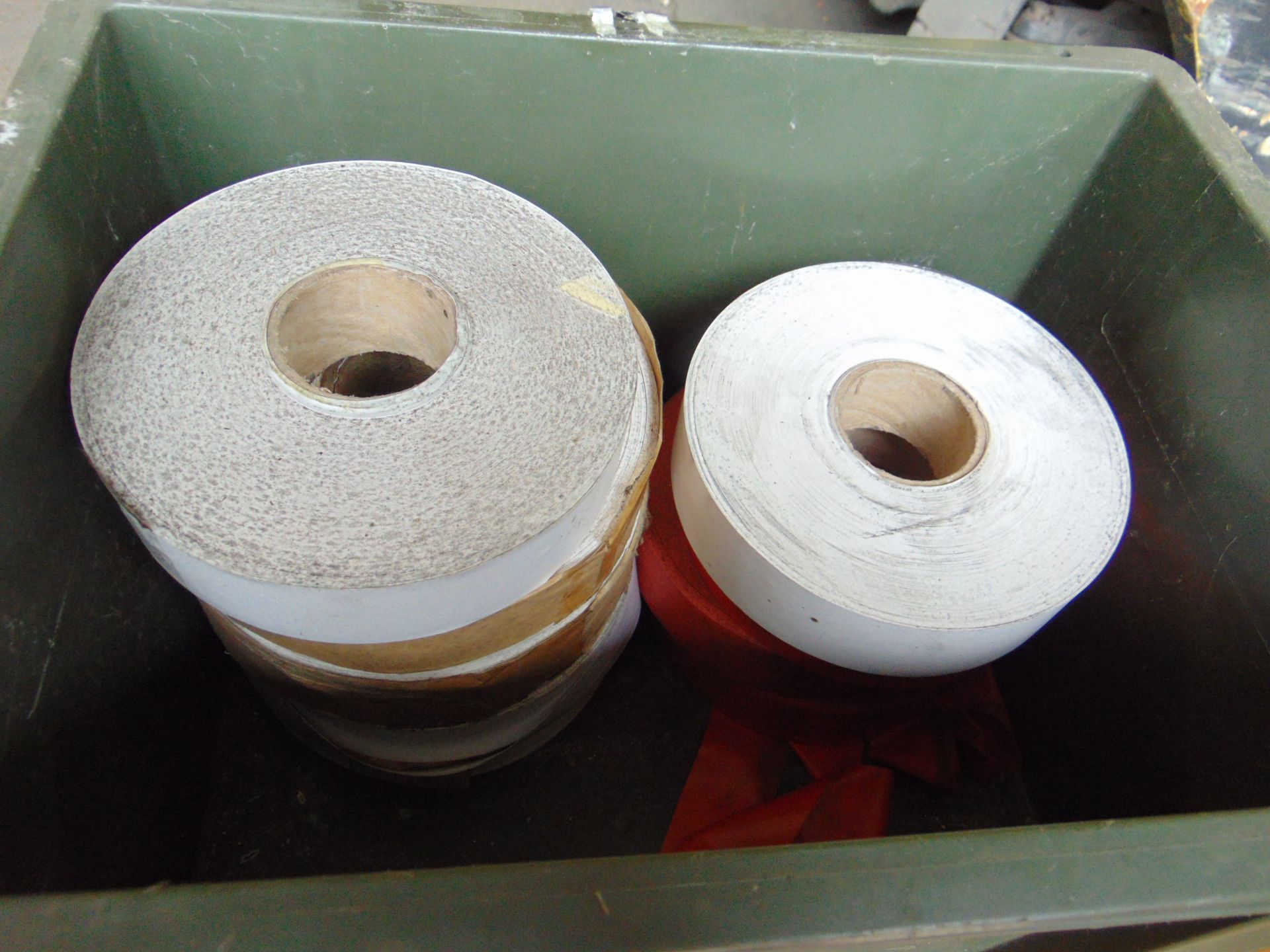 9x Rolls of Mine Marking Tape Orange and White - Image 2 of 2