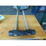 2x New Unissued MoD 10lb Sledge Hammers