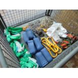 1x Stillage Unissued Lifting Strops, Securing Chains, Straps Fittings etc