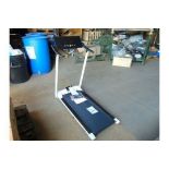 New Unused Compact 240 volt Fold up Tread Mill with Digital Controls, Programs, etc