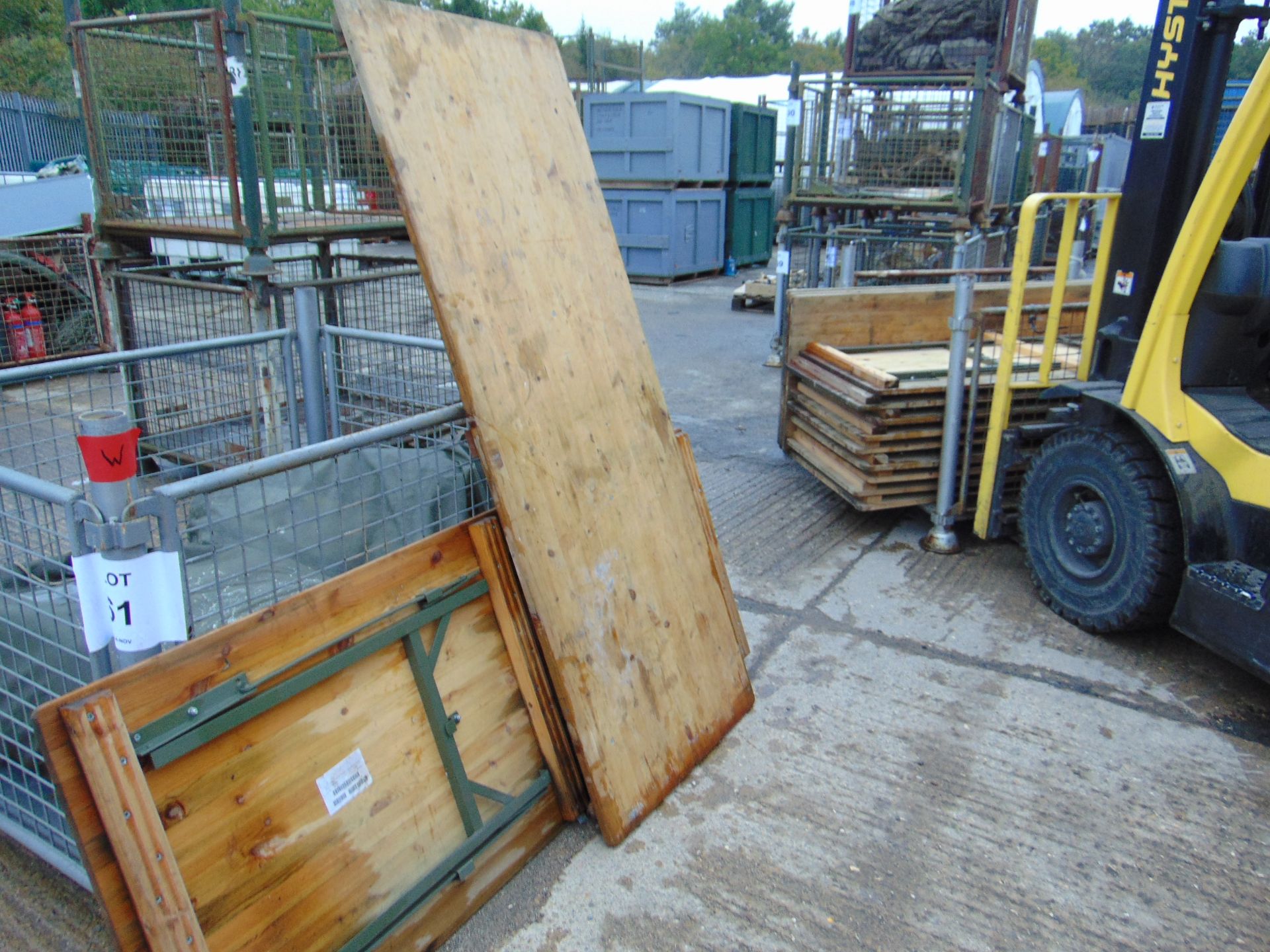 2x Standard British Army 6ft Tables - Image 2 of 5