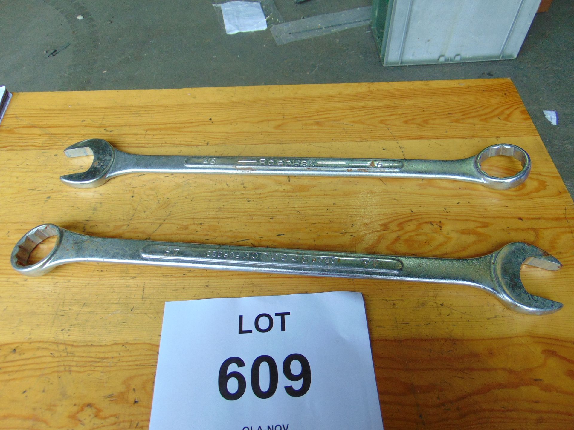 2 x Unissued Roebuck Double Ended 46mm Spanners - Image 2 of 3