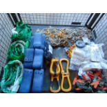 1x Stillage of Unissued Lifting Strops, Load Chains, Hooks, Fittings
