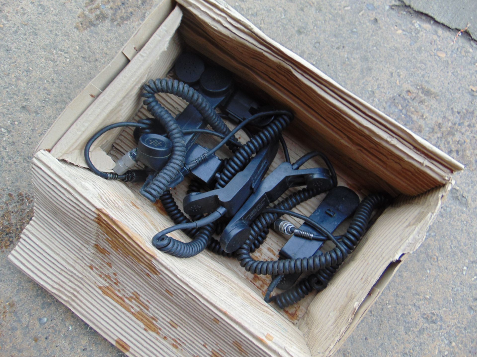 6 x Bowman Harris Radio Handset, Lead and Plug - Image 2 of 3