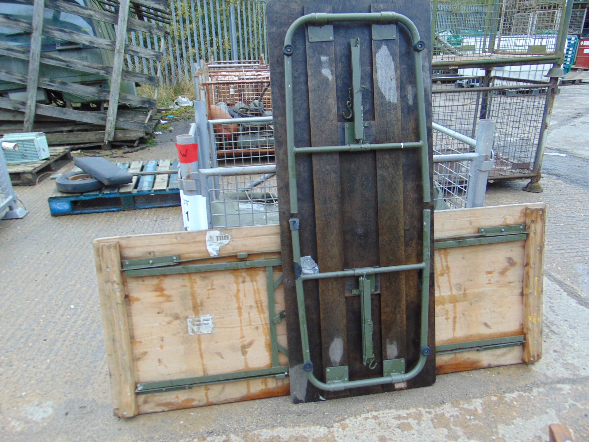 2x Standard British Army Tables - Image 2 of 5