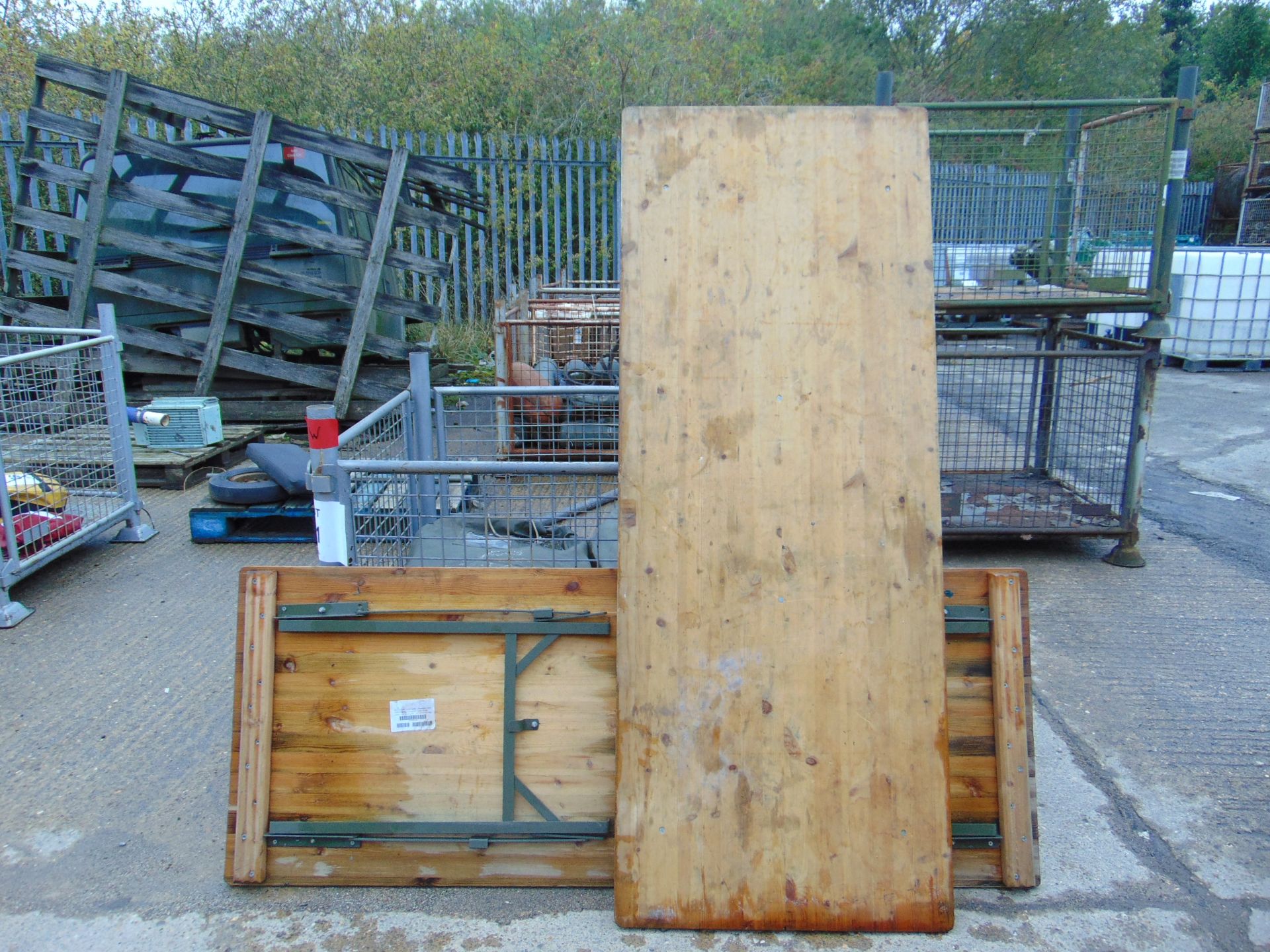 2x Standard British Army 6ft Tables