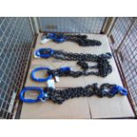 4x New Unissued 10ft Lifting Chains c/w Labels