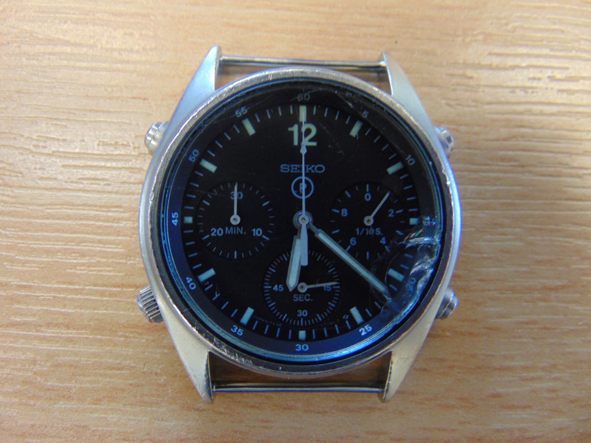 Seiko Gen 1 Pilots Chrono RAF Harrier Force Issue with Nato Marks, Date 1989 - Image 3 of 6