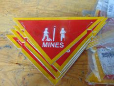 Q 20x Unissued British Army Mine Field Signs