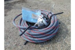 Unissued 20m Tirfor Winch Rope C/W D Shackle etc
