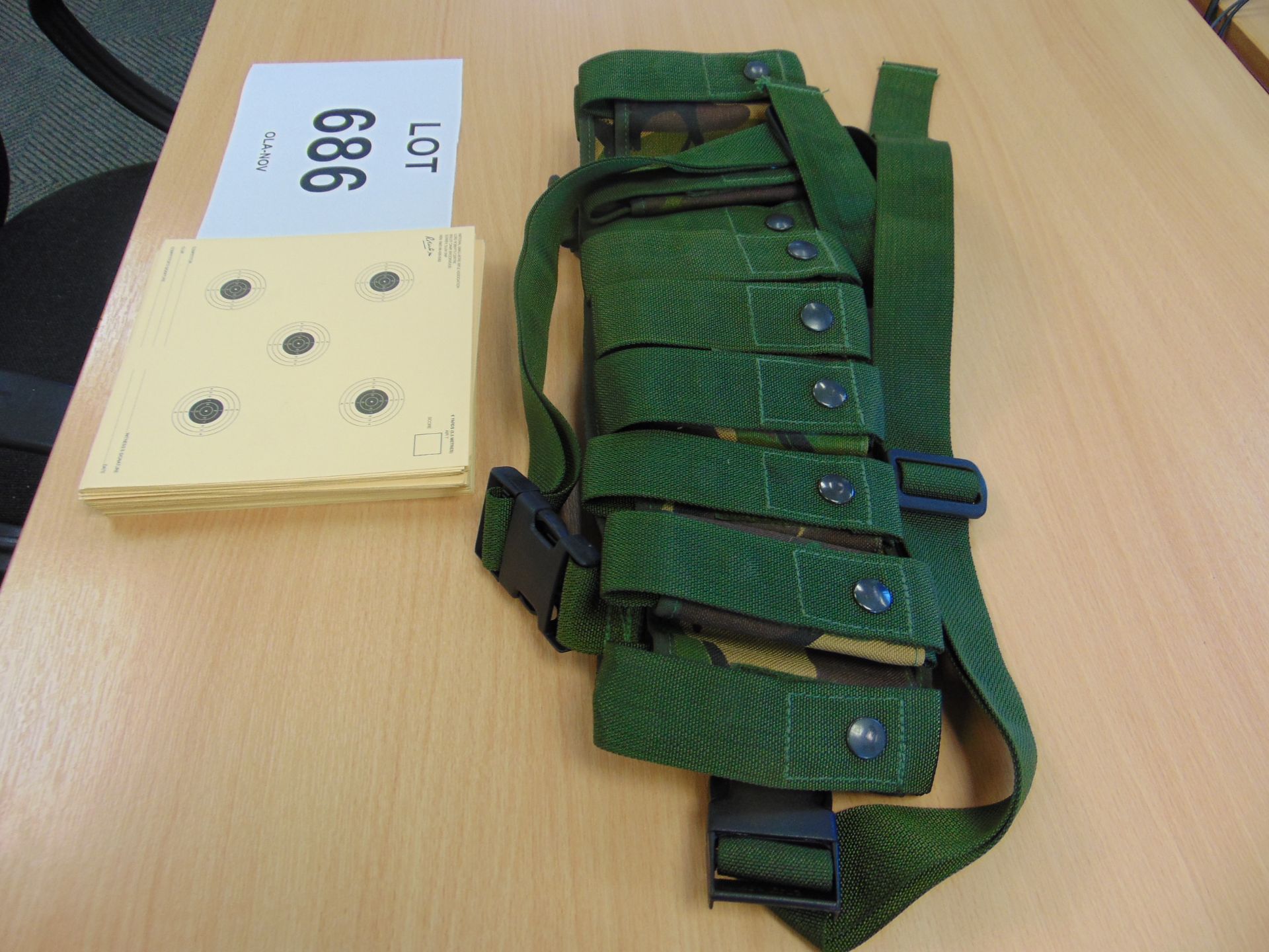 New Unissued Underslung Grenade Launcher Bandolier Webbing & 100 5.5 metre Targets - Image 5 of 6