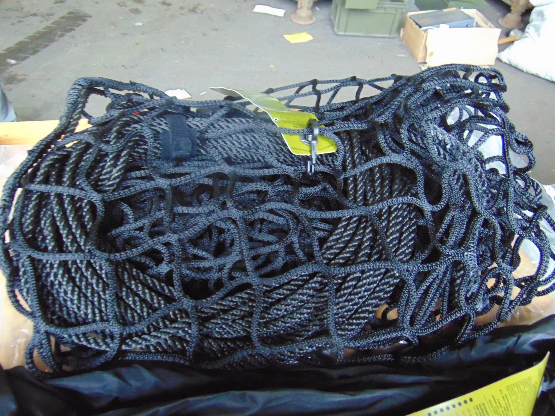 1x New Unissued Load Tamer Cargo Net in Bag and Original Packing, Clips etc, Size 80"X84" - Image 2 of 7