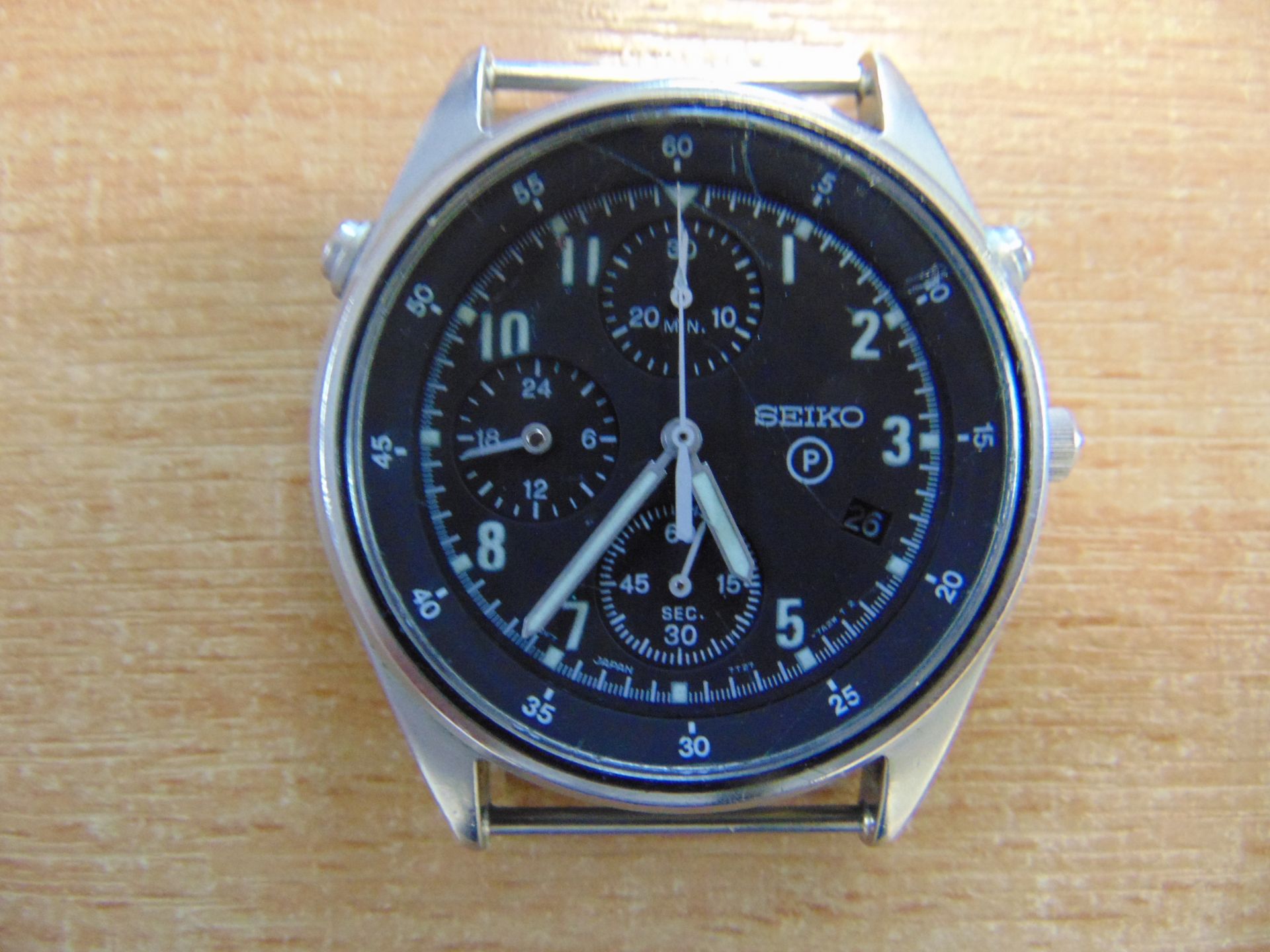 Seiko Gen 2 Pilots Chrono with date, RAF Tornado Force Issue Nato Marks, Date 1995 - Image 2 of 5