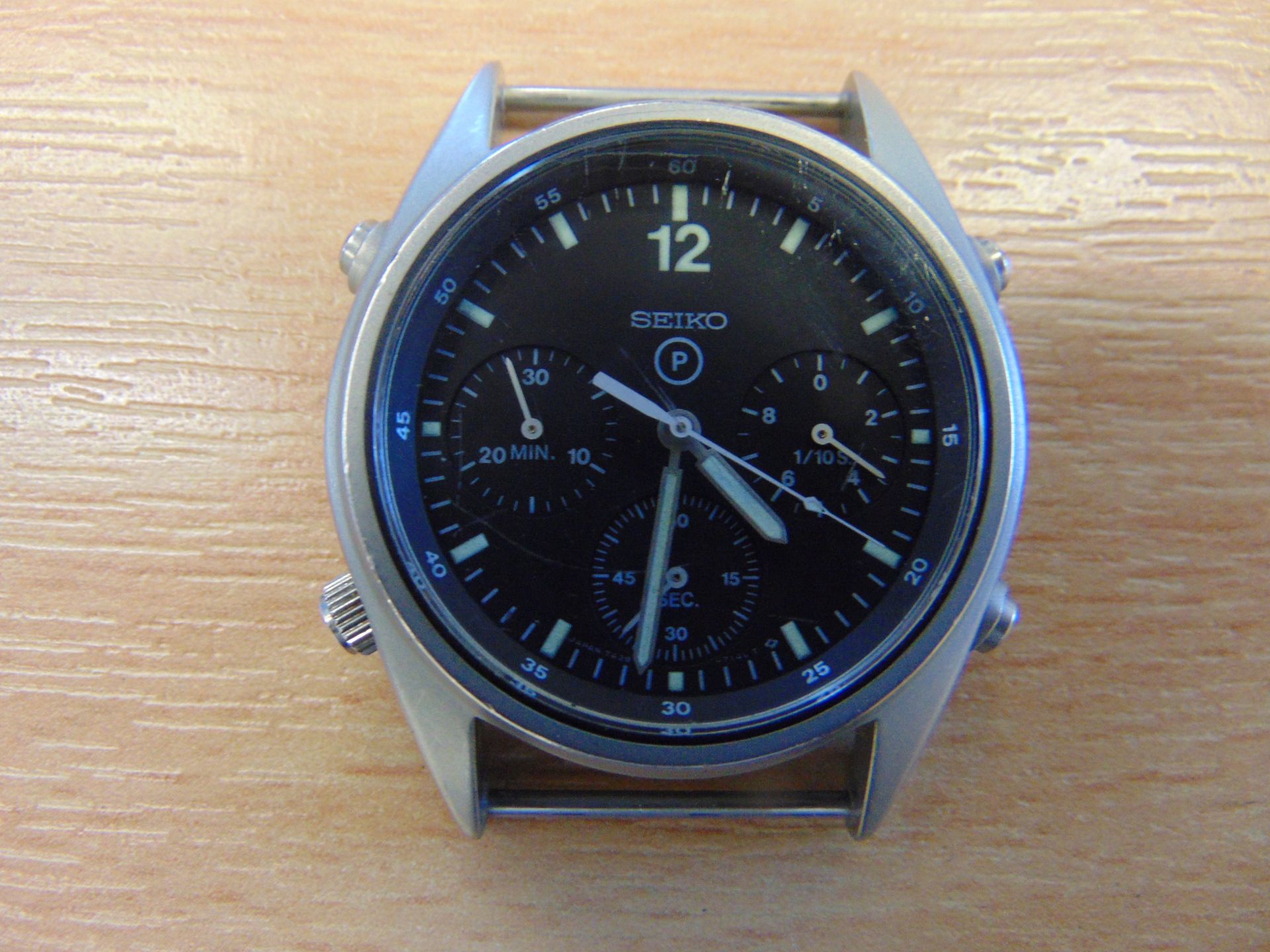 Seiko Gen 1 Pilots Chrono RAF Harrier Force Issue Nato Marked Dated 1986 - Image 4 of 6