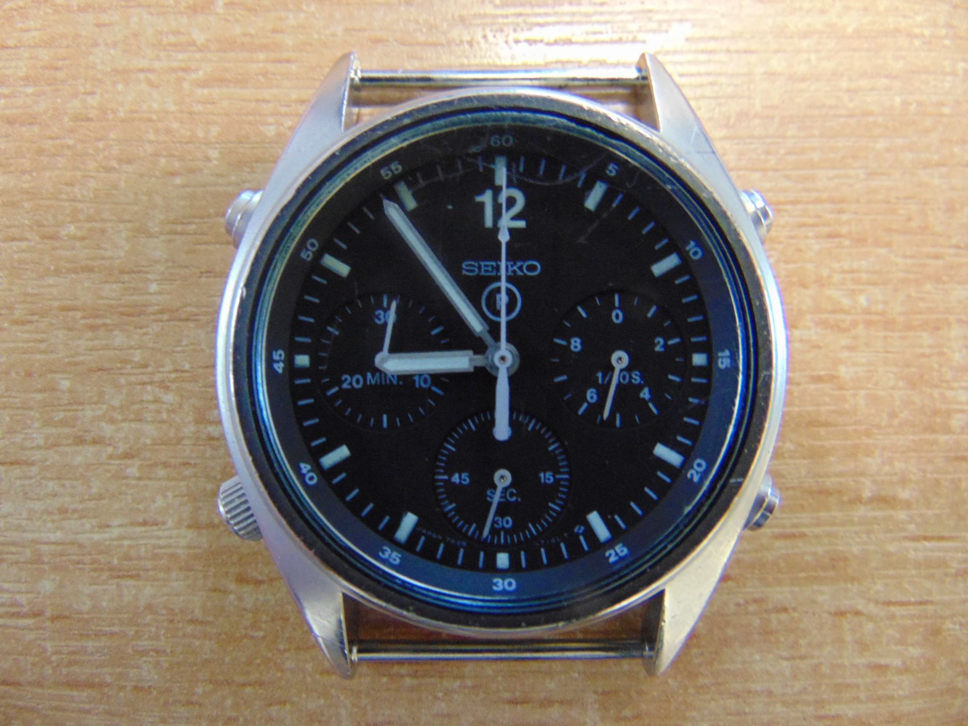 Seiko Gen 1 Pilots Chrono RAF Harrier Force Issue Nato Markings, Date 1988, New Battery & Strap - Image 2 of 5