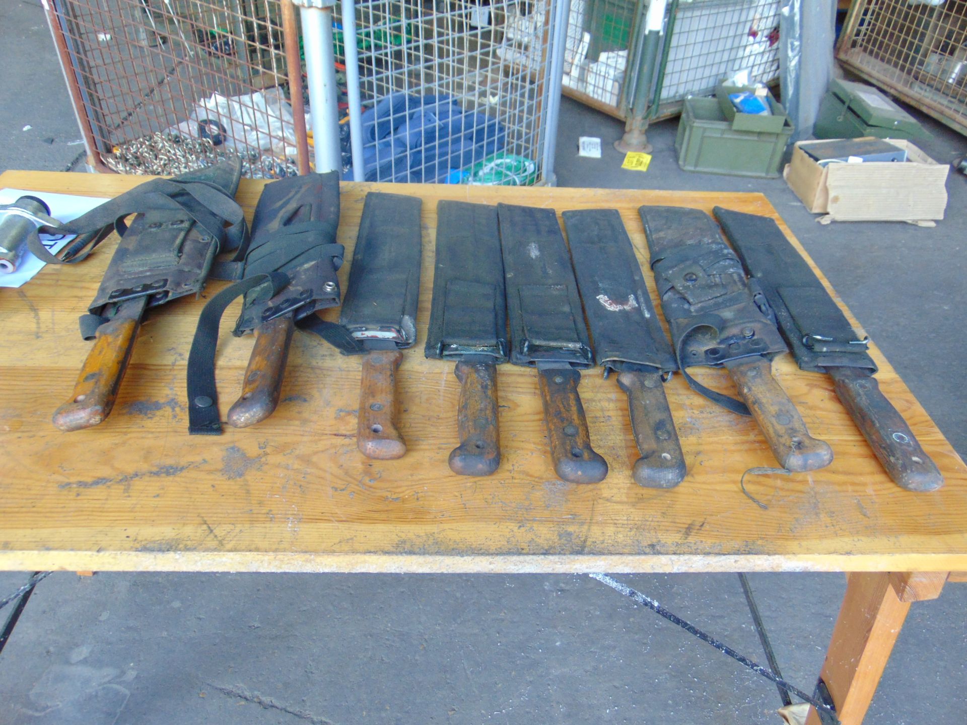 8x British Army Machetes Various dates and Marks