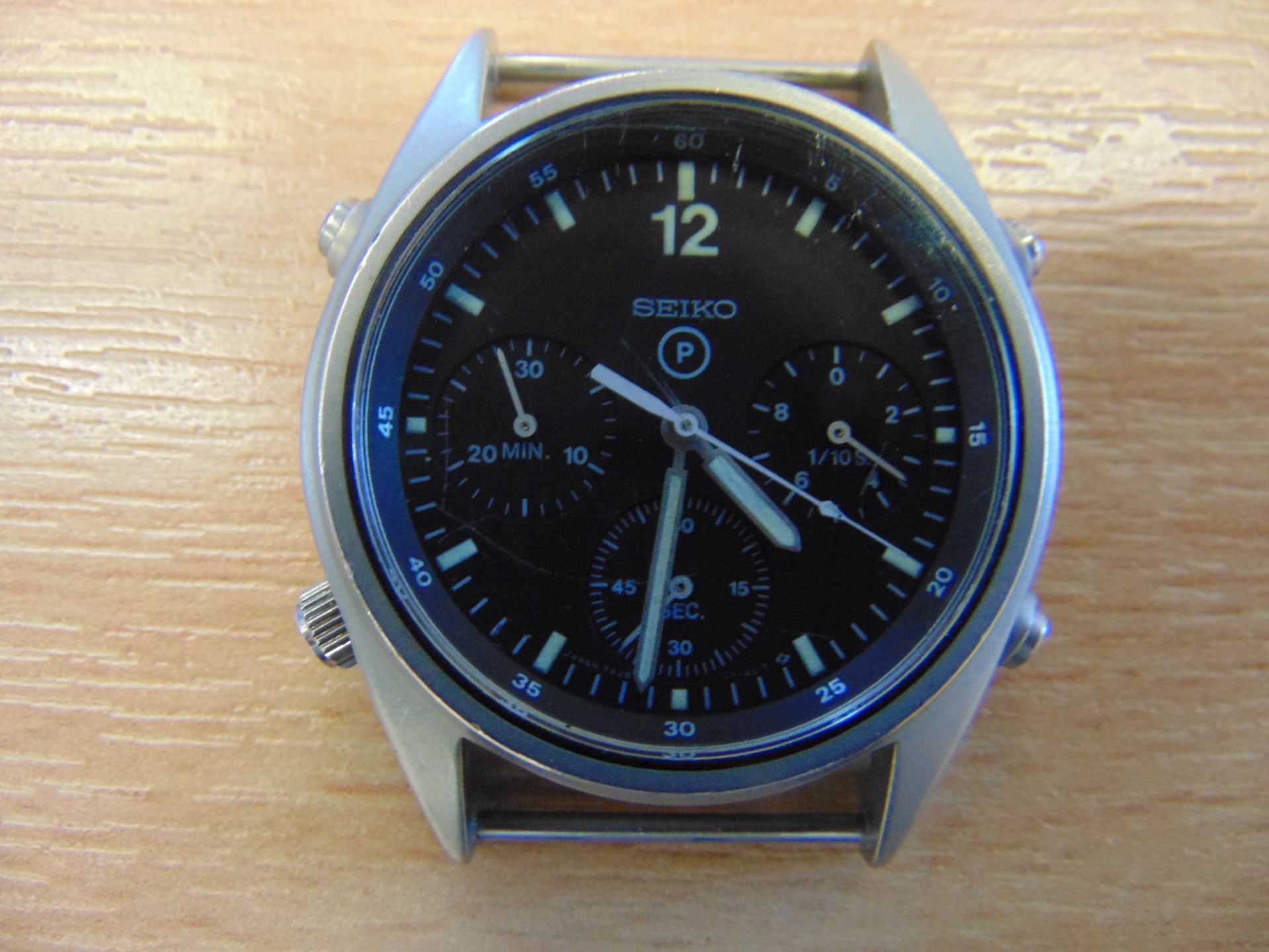 Seiko Gen 1 Pilots Chrono RAF Harrier Force Issue Nato Marked Dated 1986 - Image 3 of 6