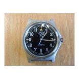 CWC (Cabot Watch Co Switzerland), British Army W10 Service Watch Nato Marks, very low serial no