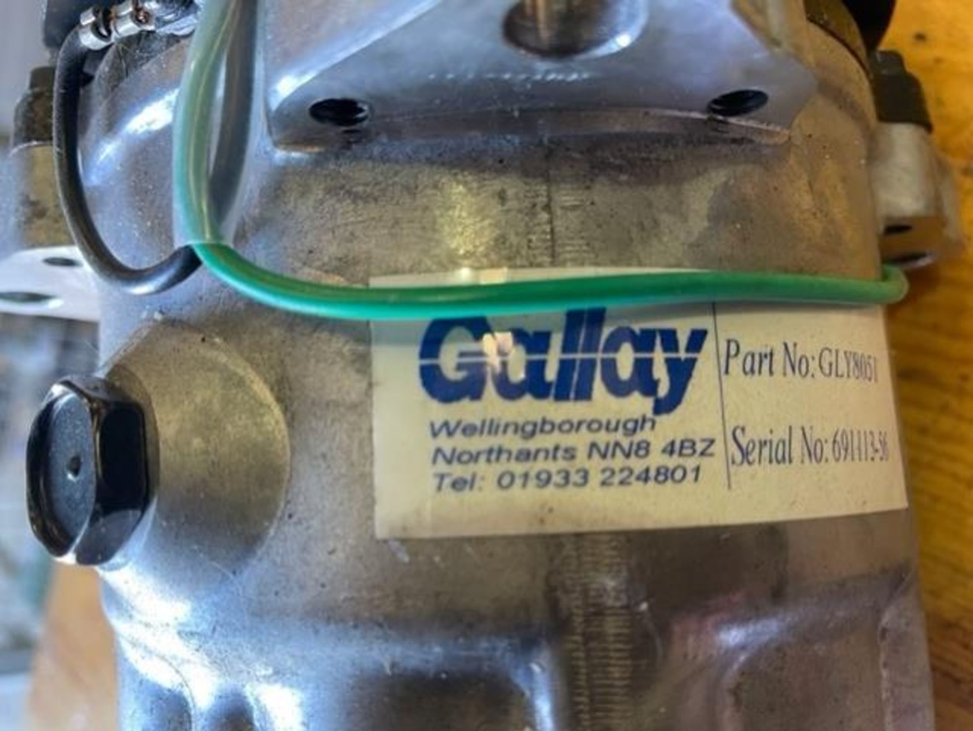 2X NEW UNISSUED GALLAY SANDEN DOUBLE PULLEY AC COMPRESSORS - Image 3 of 4