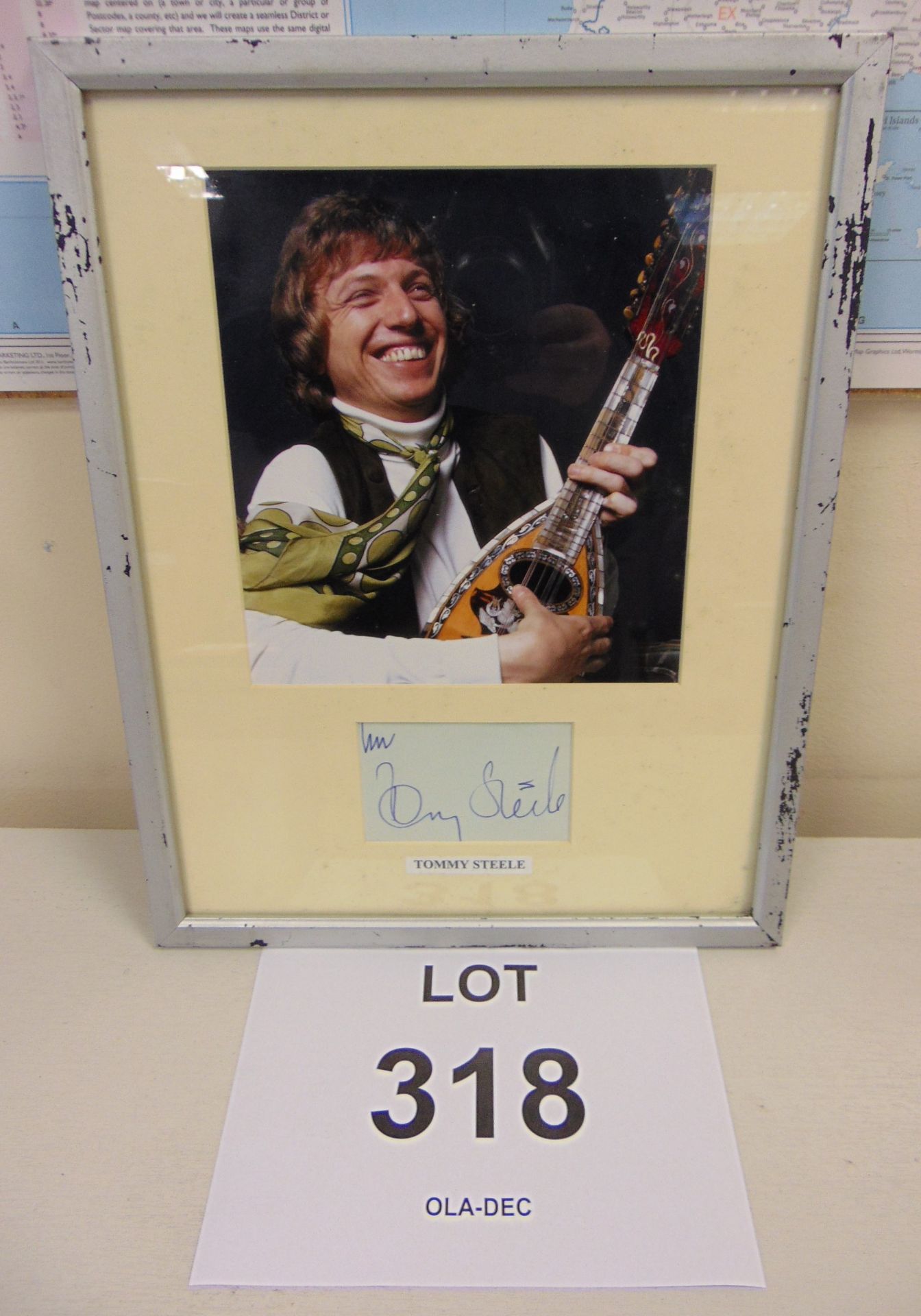 Tommy Steele Framed Photo With Signature