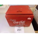 Galvanised Coca-Cola Cool Box W/ Bottle Opener & Side Handles