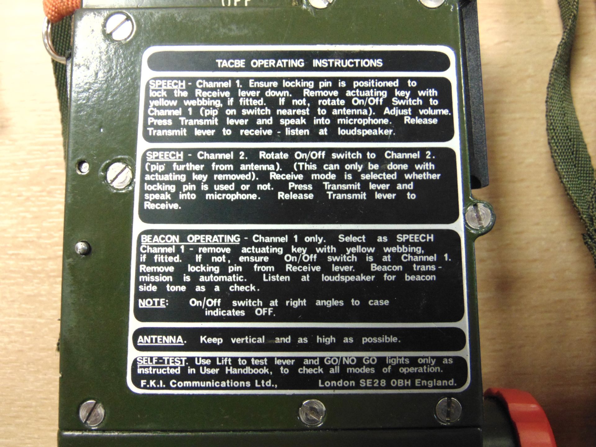 2 x Sabre TACBE B.E. 499 Tactical Communicator as used by SAS for extraction Etc - Image 5 of 8