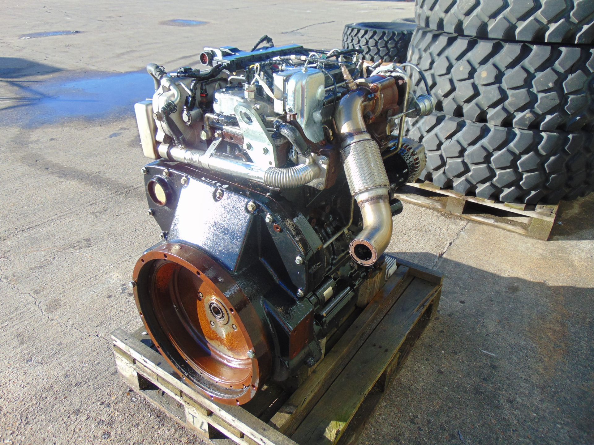 Perkins 4 Cylinder Turbo Diesel Engine for JCB as shown - Image 6 of 17
