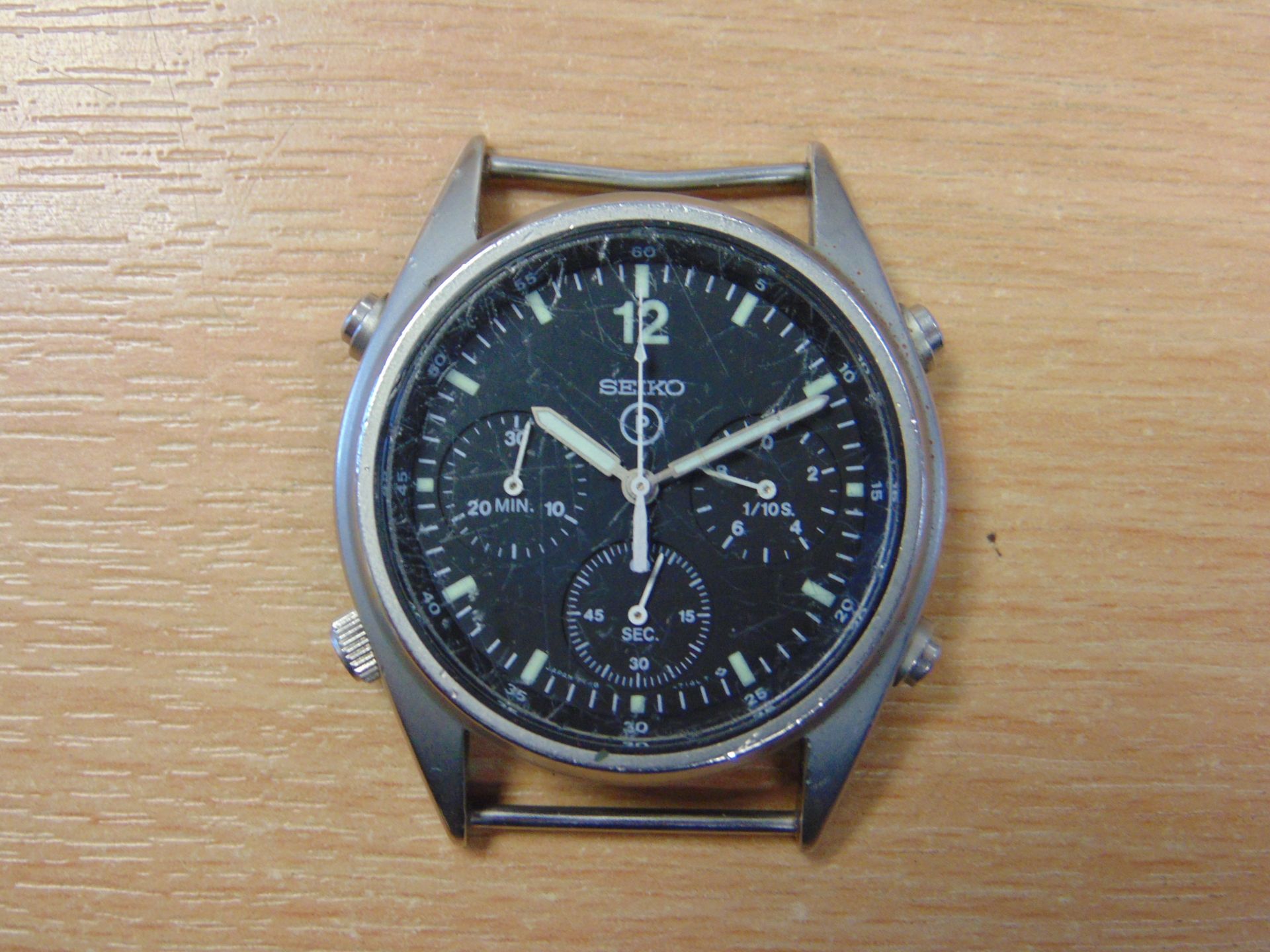 Rare Seiko Gen 1 Pilots Chrono RAF Harrier Force Issue - Image 2 of 6