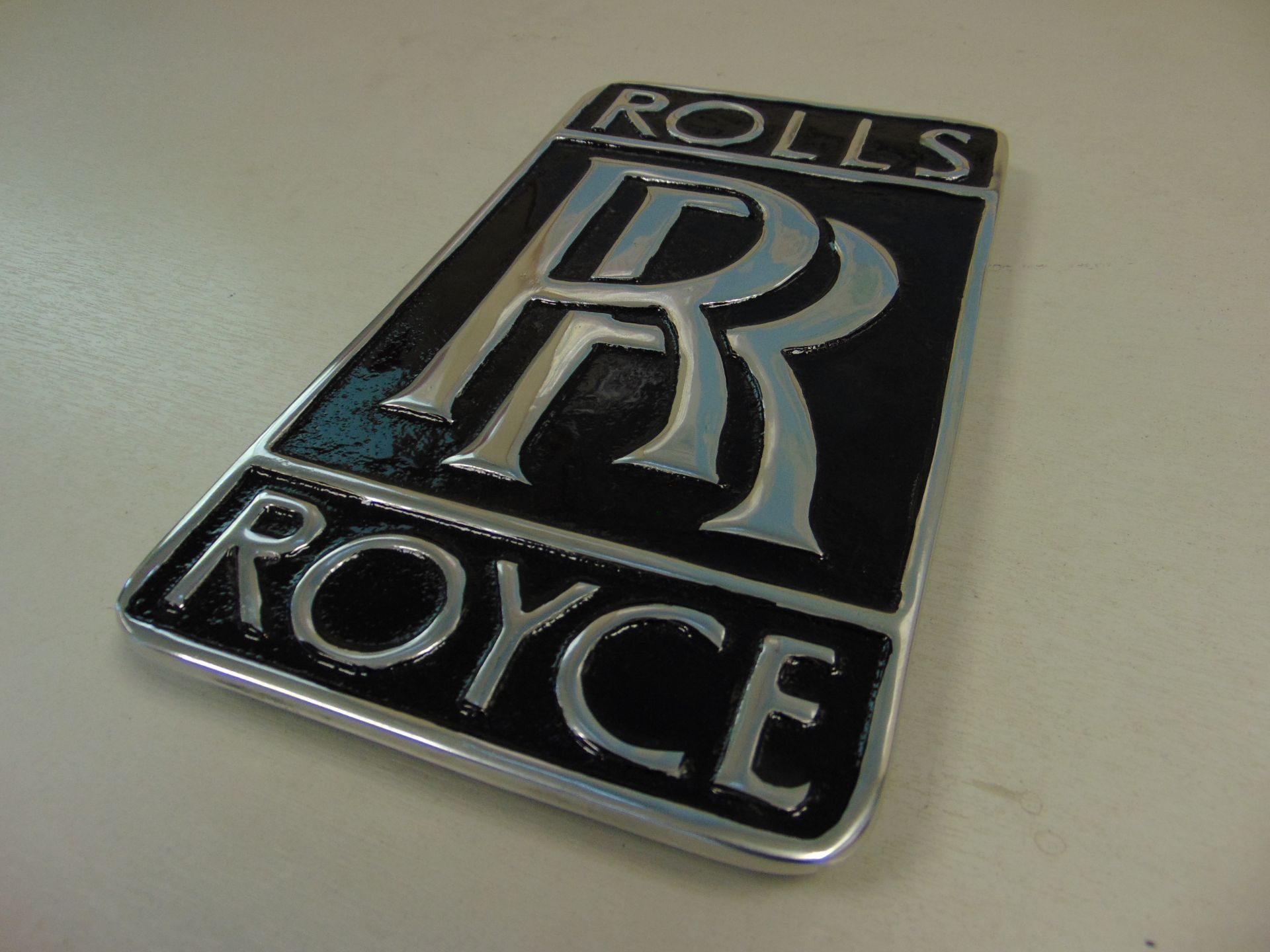 Rolls Royce Polish Aluminum Hanging Sign - Image 3 of 4