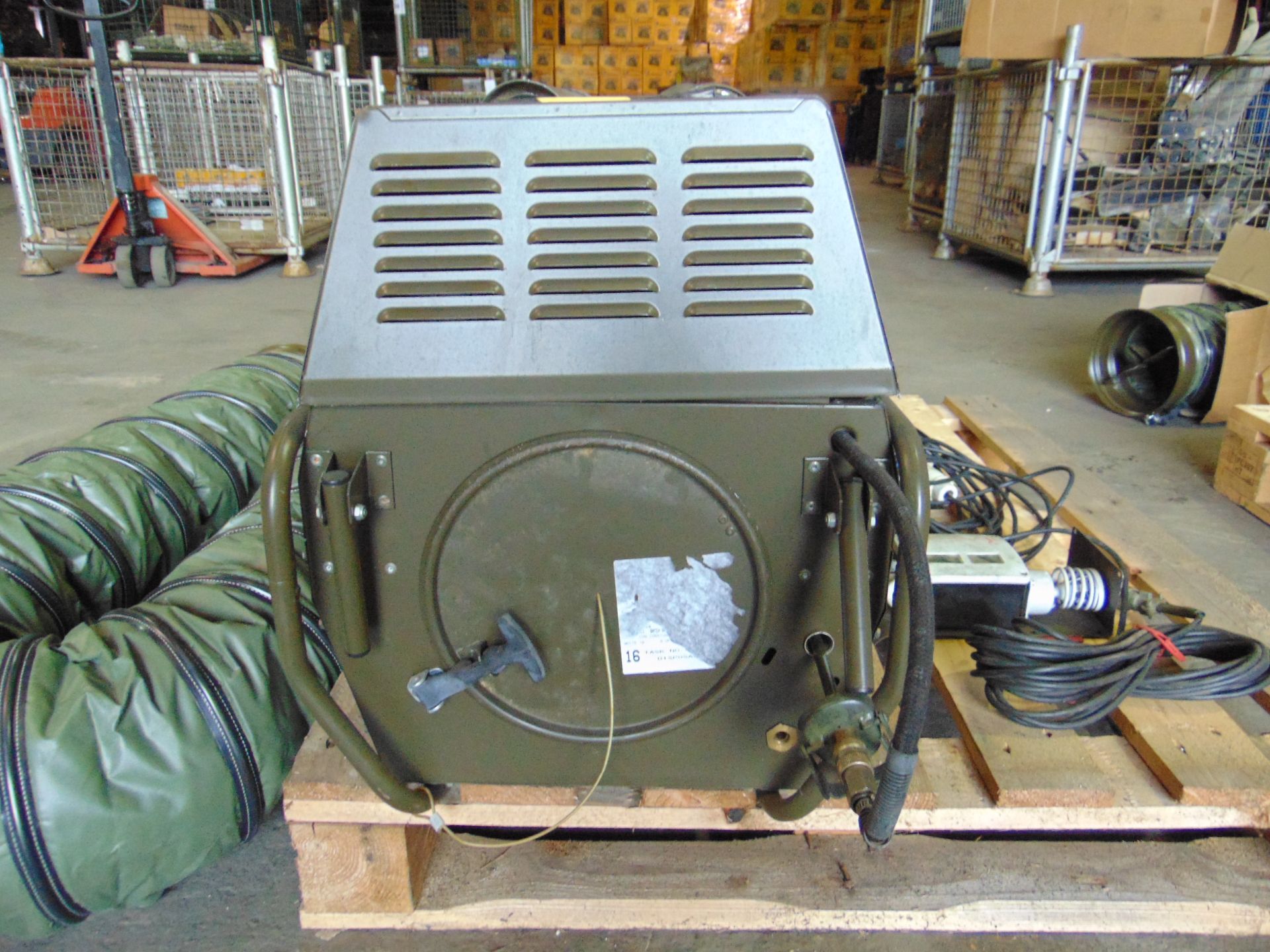 MOD Reserve Stock Dantherm VAM 15 portable workshop/building heater 240 volt c/w accessories - Image 4 of 14