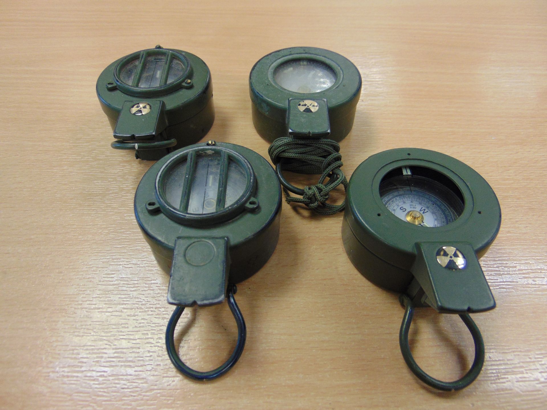 4 x Francis Barker M88 British Army Prismatic Compass in Mils - Image 3 of 6