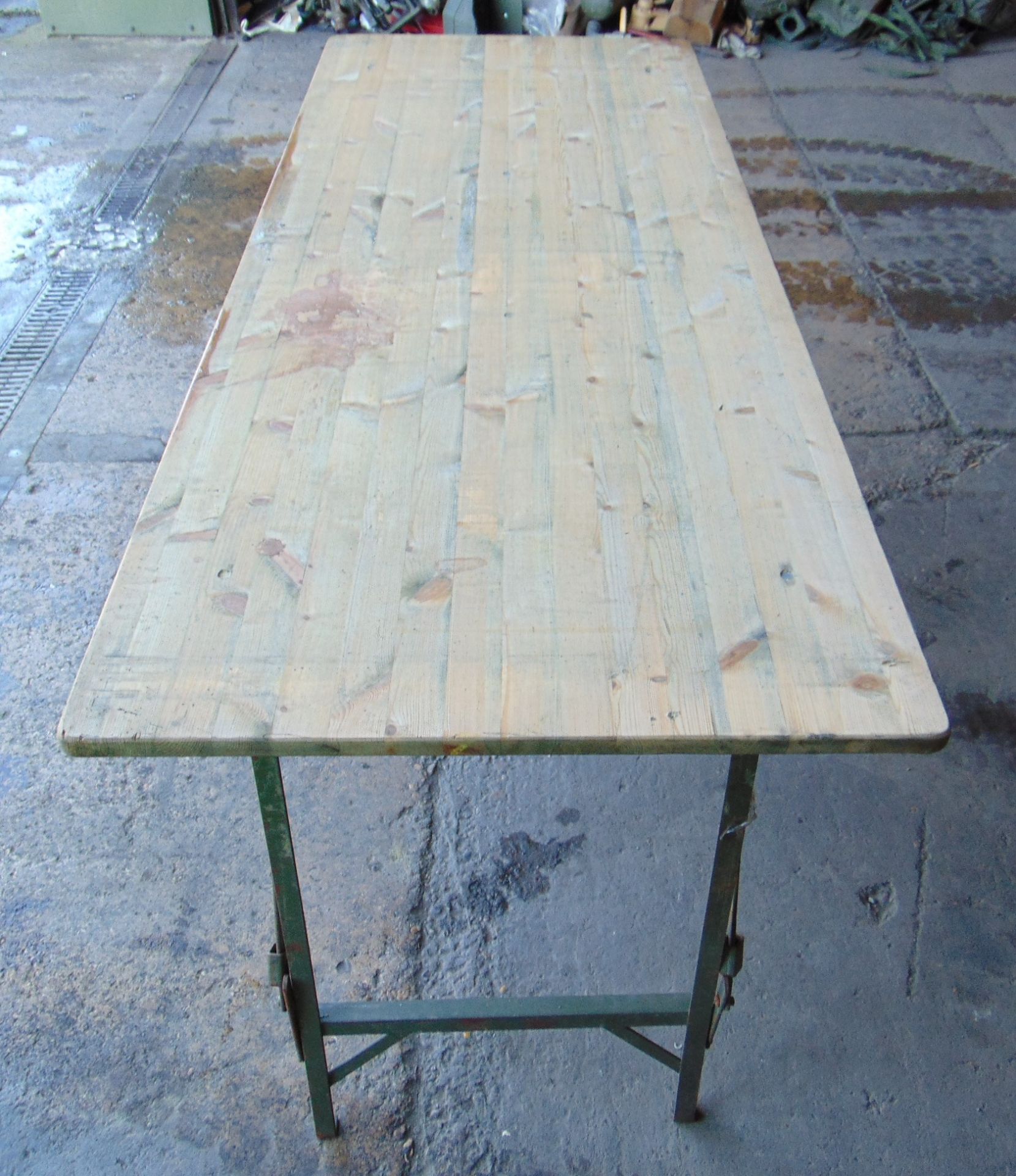 2 x Standard British Army 6ft Tables - Image 3 of 6
