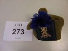 Genuine Royal Regt of Scotland Tam O Shaunter & Badge, Hachle