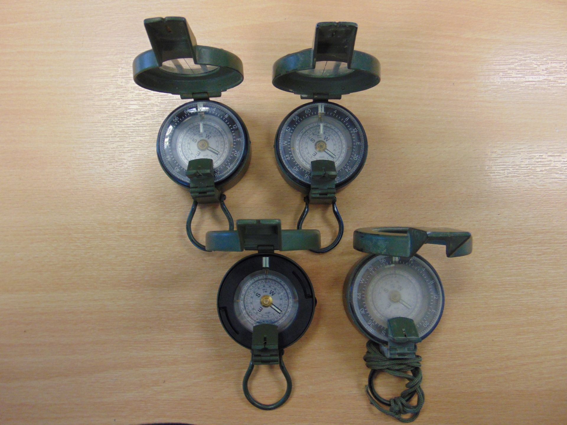 4 x Francis Barker M88 British Army Prismatic Compass in Mils - Image 5 of 6