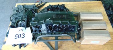 Clansman UK RT 320 HF Transmitter Receivers c/w 3 Batteries, Antennas, Headsets ect